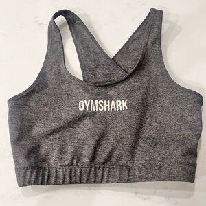 Gymshark Charcoal Racerback Sports Bra